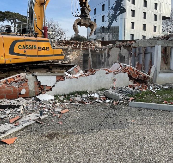 Démolition du bâtiment de l’Accueil