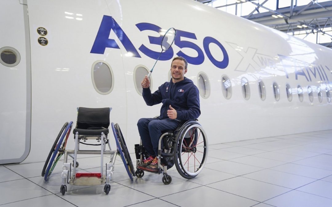 Des ingénieurs d’Airbus conçoivent un fauteuil roulant pour David Toupé