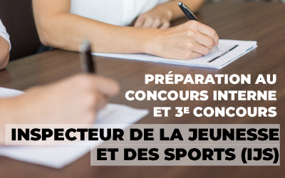 Préparation au concours Inspecteur de la jeunesse et des sports